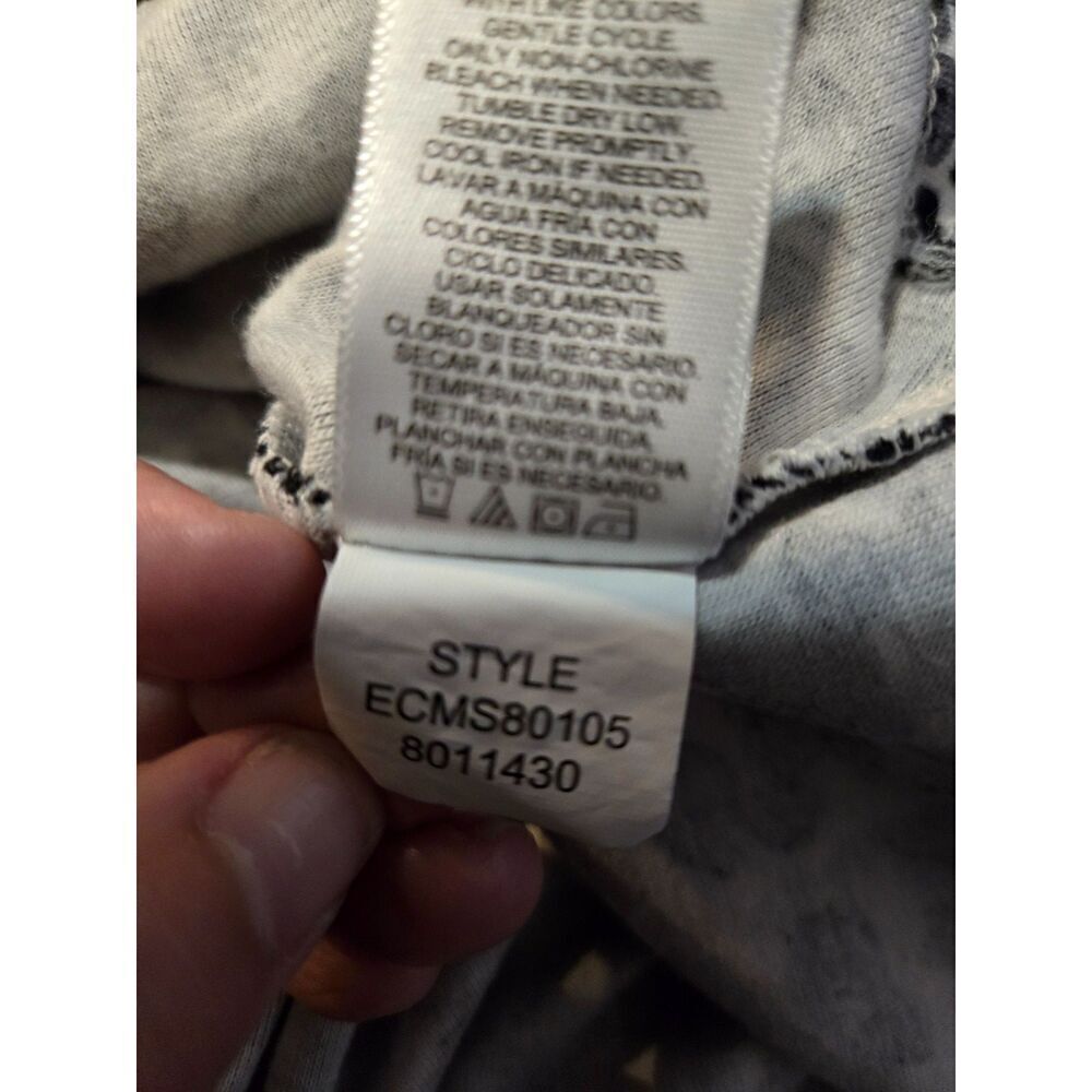 Ellen Tracy Women's Pima Cotton Triumph Gray Animal Print Dress Size Large - Picture 7 of 8